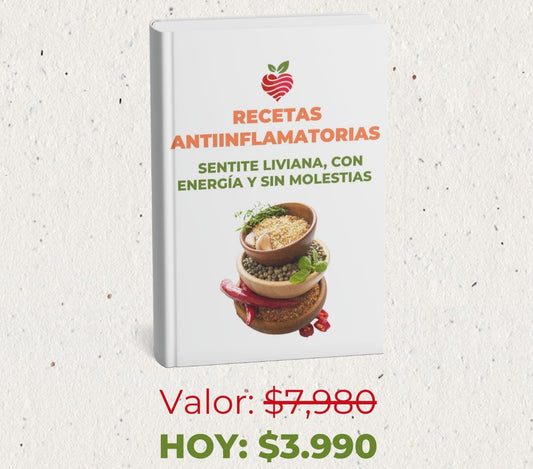 ¡+ 30 Recetas Antiinflamatorias! 🌿 con un 50% de DESCUENTO